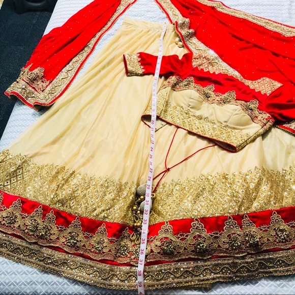 indian bridal wedding lehenga -worn once! - Picture 7 of 7